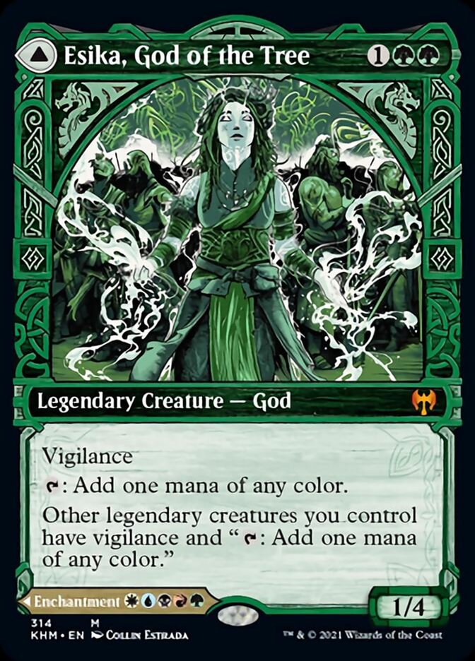 Esika, God of the Tree // The Prismatic Bridge (Showcase) [Kaldheim] | Card Merchant Takapuna