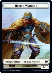 Human Warrior // Spirit Double-Sided Token [Kaldheim Tokens] | Card Merchant Takapuna