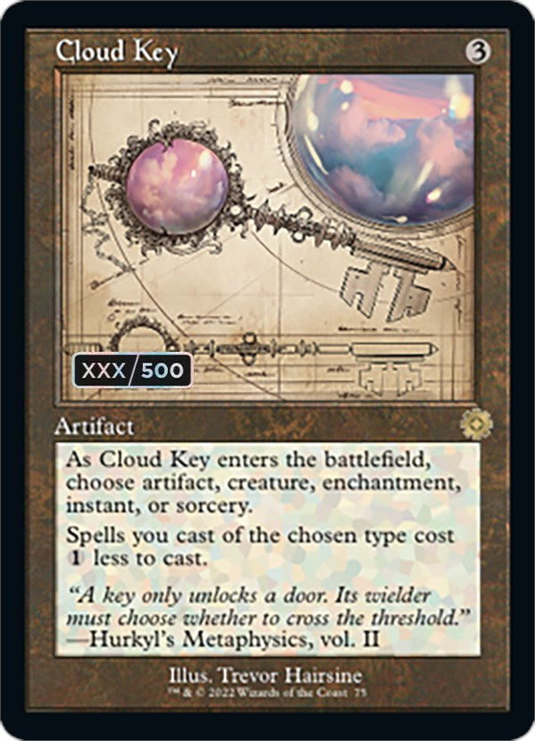 Cloud Key (Retro Schematic) (Serialized) [The Brothers' War Retro Artifacts] | Card Merchant Takapuna