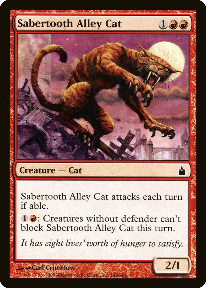 Sabertooth Alley Cat [Ravnica: City of Guilds] | Card Merchant Takapuna