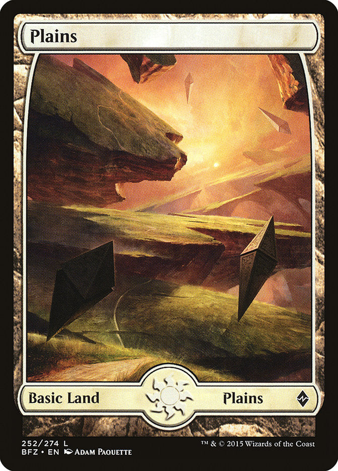 Plains (252) (Full Art) [Battle for Zendikar] | Card Merchant Takapuna