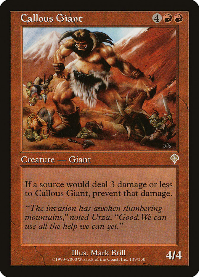 Callous Giant [Invasion] | Card Merchant Takapuna