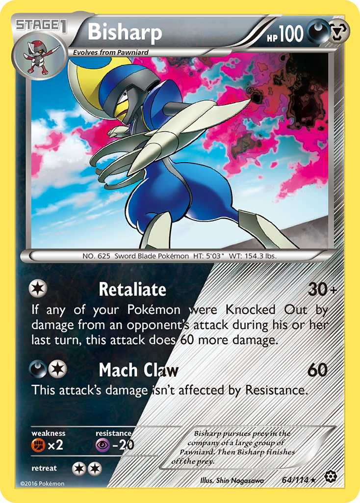 Bisharp (64/114) [XY: Steam Siege] | Card Merchant Takapuna