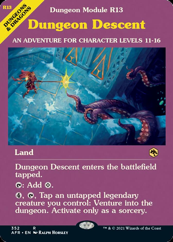 Dungeon Descent (Dungeon Module) [Dungeons & Dragons: Adventures in the Forgotten Realms] | Card Merchant Takapuna