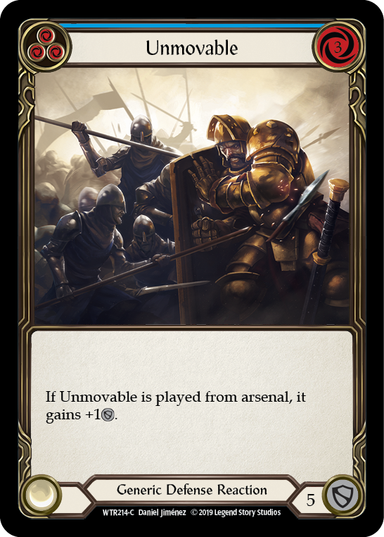 Unmovable (Blue) [WTR214-C] (Welcome to Rathe)  Alpha Print Normal | Card Merchant Takapuna