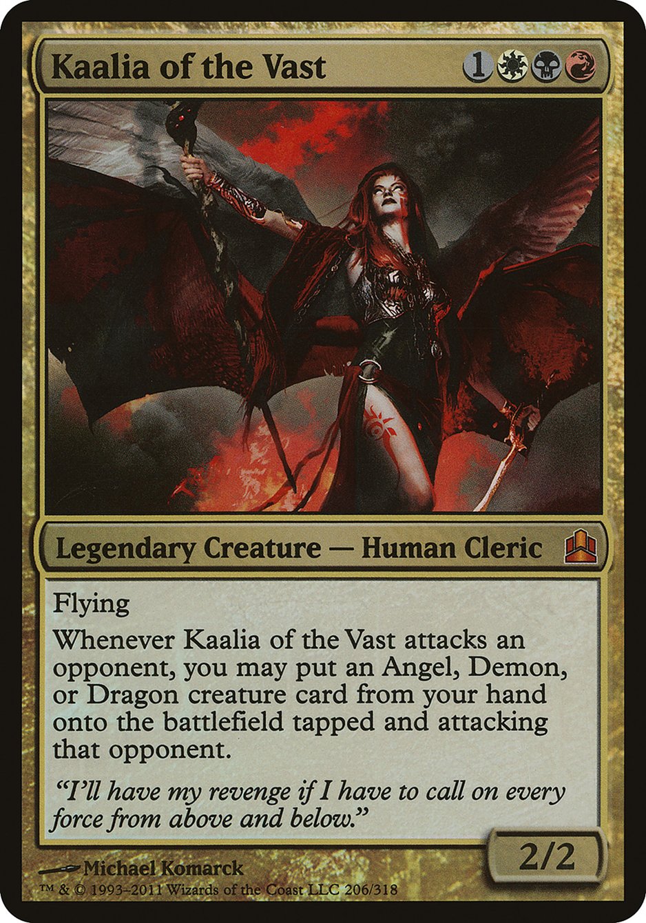 Kaalia of the Vast (Oversized) [Commander 2011 Oversized] | Card Merchant Takapuna