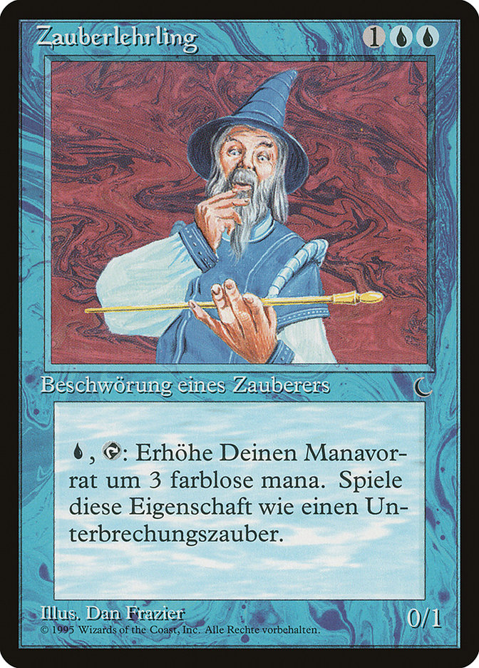 Apprentice Wizard (German) - "Zauberlehrling" [Renaissance] | Card Merchant Takapuna
