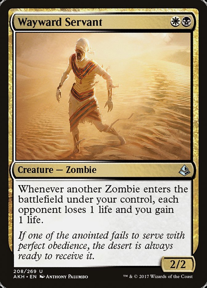 Wayward Servant [Amonkhet] | Card Merchant Takapuna