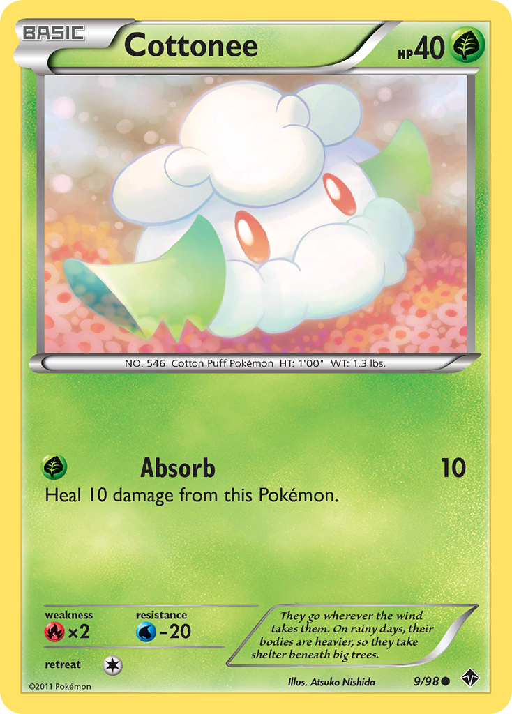 Cottonee (9/98) [Black & White: Emerging Powers] | Card Merchant Takapuna