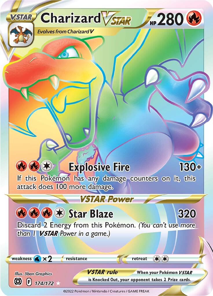 Charizard VSTAR (174/172) [Sword & Shield: Brilliant Stars] | Card Merchant Takapuna