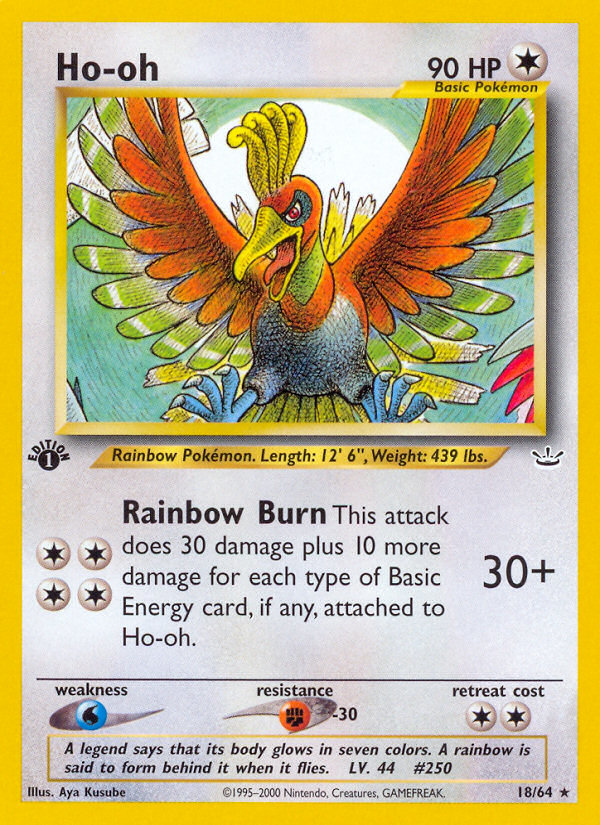 Ho-oh (18/64) [Neo Revelation 1st Edition] | Card Merchant Takapuna