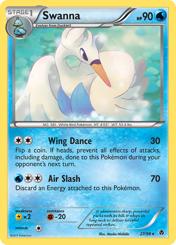 Swanna (27/98) [Black & White: Emerging Powers] | Card Merchant Takapuna