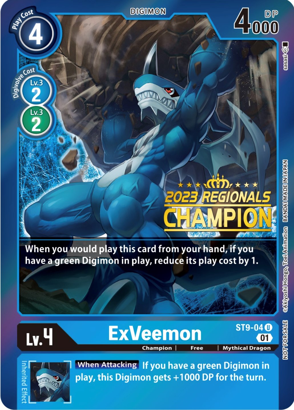 ExVeemon [ST9-04] (2023 Regionals Champion) [Starter Deck: Ultimate Ancient Dragon Promos] | Card Merchant Takapuna