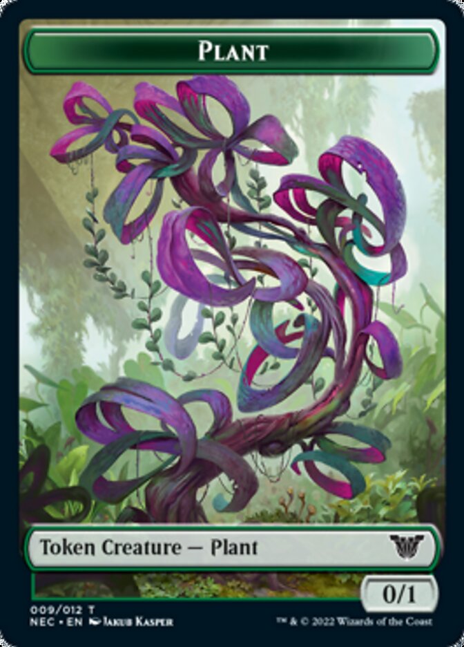 Plant // Treasure Double-Sided Token [Kamigawa: Neon Dynasty Commander Tokens] | Card Merchant Takapuna