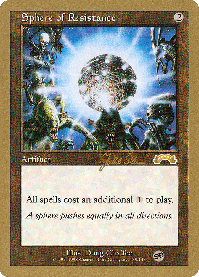 Sphere of Resistance (Jakub Slemr) (SB) [World Championship Decks 1999] | Card Merchant Takapuna