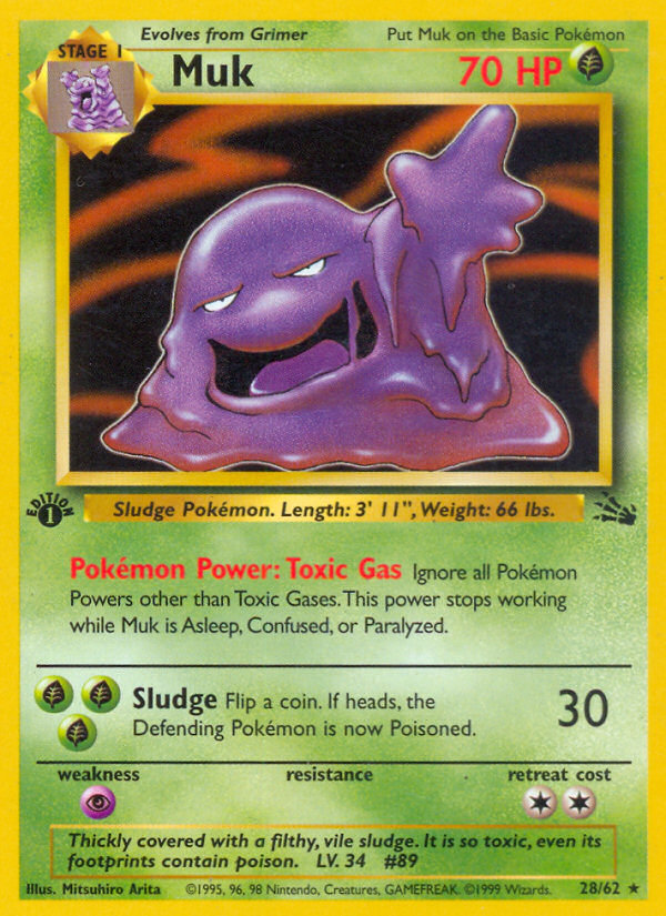 Muk (28/62) [Fossil 1st Edition] | Card Merchant Takapuna