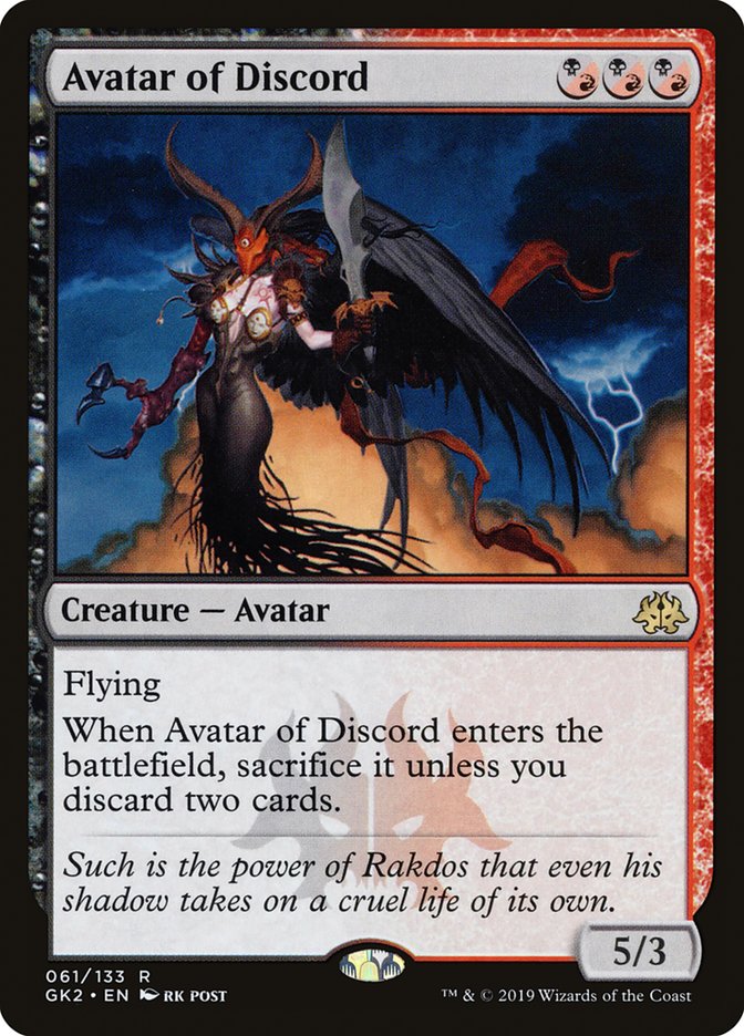 Avatar of Discord [Ravnica Allegiance Guild Kit] | Card Merchant Takapuna