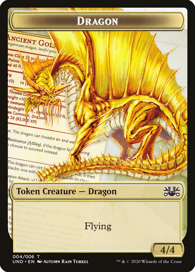 Beeble // Dragon Double-Sided Token [Unsanctioned Tokens] | Card Merchant Takapuna