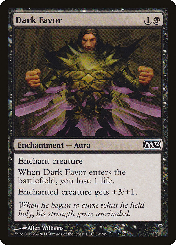 Dark Favor [Magic 2012] | Card Merchant Takapuna