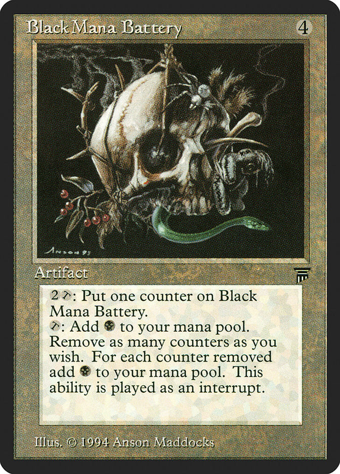 Black Mana Battery [Legends] | Card Merchant Takapuna