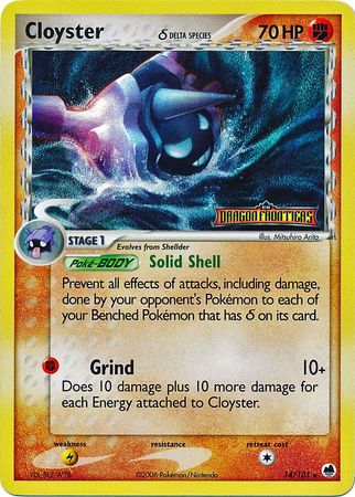 Cloyster (14/101) (Delta Species) (Stamped) [EX: Dragon Frontiers] | Card Merchant Takapuna