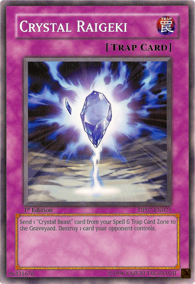 Crystal Raigeki [DP07-EN023] Common | Card Merchant Takapuna