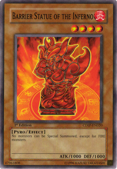 Barrier Statue of the Inferno [CDIP-EN020] Common | Card Merchant Takapuna