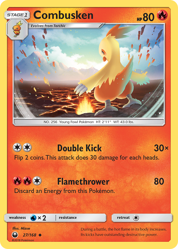 Combusken (27/168) [Sun & Moon: Celestial Storm] | Card Merchant Takapuna