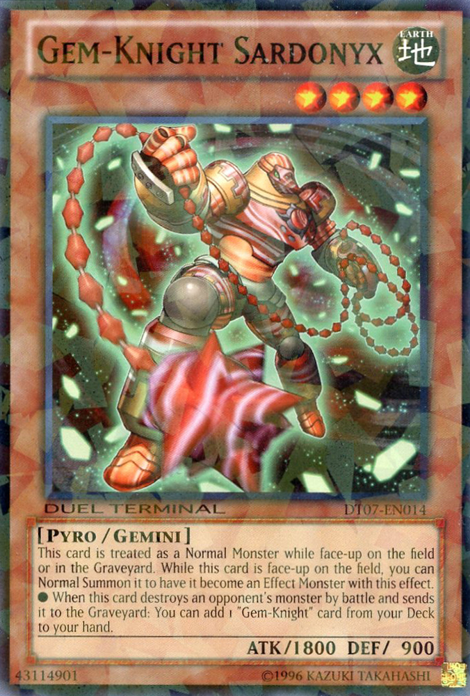 Gem-Knight Sardonyx [DT07-EN014] Common | Card Merchant Takapuna