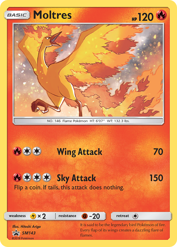 Moltres (SM143) [Sun & Moon: Black Star Promos] | Card Merchant Takapuna