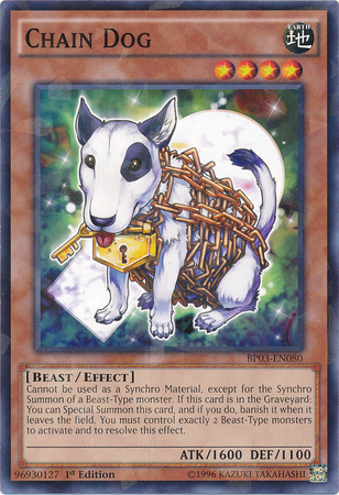 Chain Dog [BP03-EN080] Shatterfoil Rare | Card Merchant Takapuna