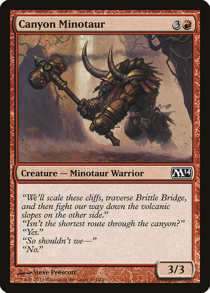 Canyon Minotaur [Magic 2014] | Card Merchant Takapuna