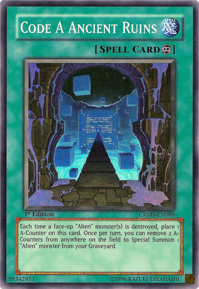 Code A Ancient Ruins [CRMS-EN088] Super Rare | Card Merchant Takapuna