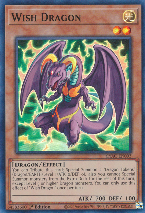 Wish Dragon [CYAC-EN093] Super Rare | Card Merchant Takapuna