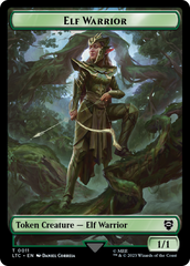 Elf Warrior // Insect Double Sided Token [The Lord of the Rings: Tales of Middle-Earth Commander Tokens] | Card Merchant Takapuna