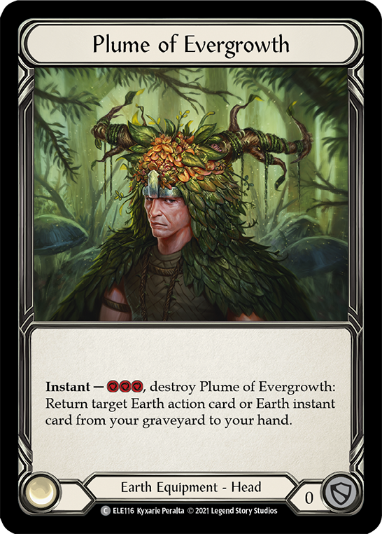 Plume of Evergrowth [ELE116] (Tales of Aria)  1st Edition Cold Foil | Card Merchant Takapuna