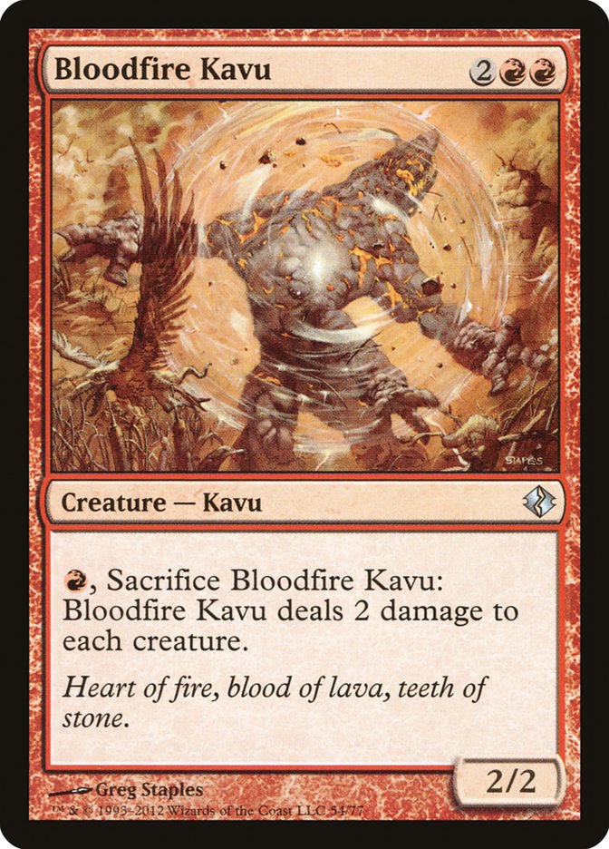 Bloodfire Kavu [Duel Decks: Venser vs. Koth] | Card Merchant Takapuna