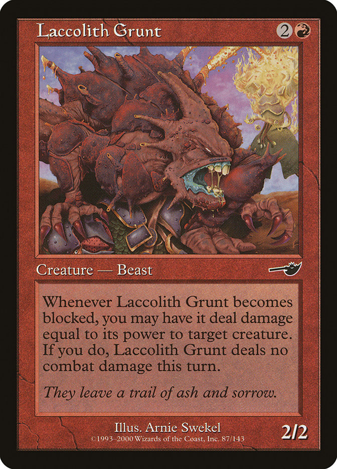 Laccolith Grunt [Nemesis] | Card Merchant Takapuna