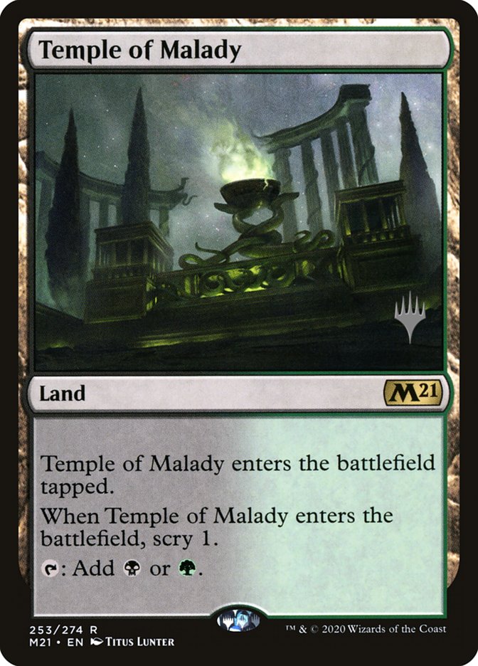 Temple of Malady (Promo Pack) [Core Set 2021 Promos] | Card Merchant Takapuna