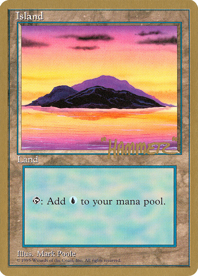 Island (shr368) (Shawn "Hammer" Regnier) [Pro Tour Collector Set] | Card Merchant Takapuna