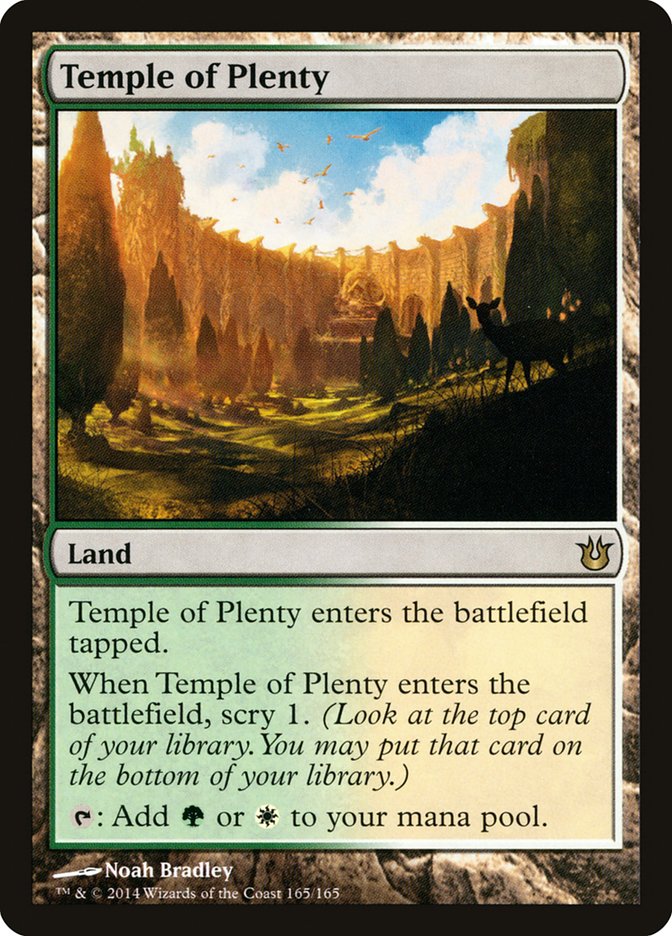 Temple of Plenty [Born of the Gods] | Card Merchant Takapuna