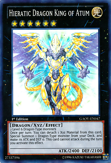 Hieratic Dragon King of Atum [GAOV-EN047] Super Rare | Card Merchant Takapuna