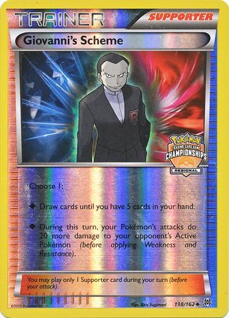 Giovanni's Scheme (138/162) (Championship Promo) [XY: BREAKthrough] | Card Merchant Takapuna