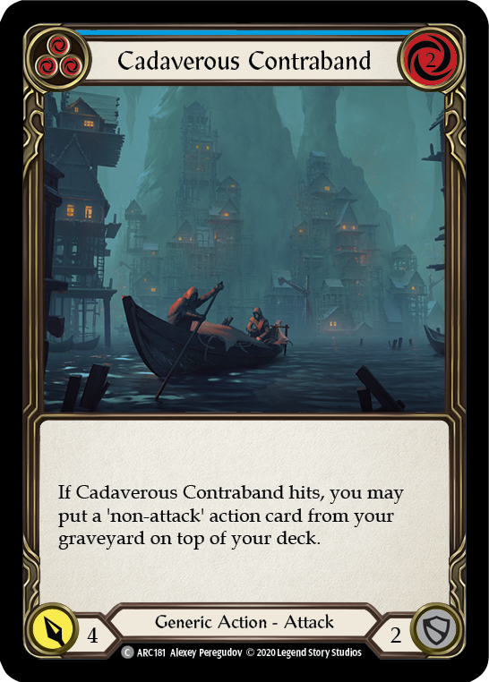 Cadaverous Contraband (Blue) [U-ARC181] (Arcane Rising Unlimited)  Unlimited Normal | Card Merchant Takapuna