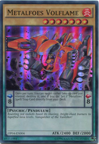 Metalfoes Volflame [OP04-EN004] Super Rare | Card Merchant Takapuna