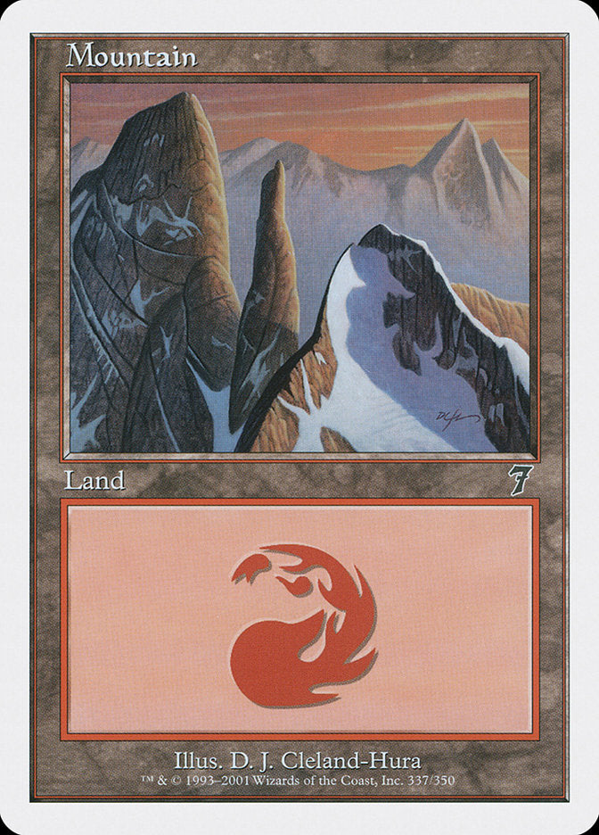 Mountain (337) [Seventh Edition] | Card Merchant Takapuna