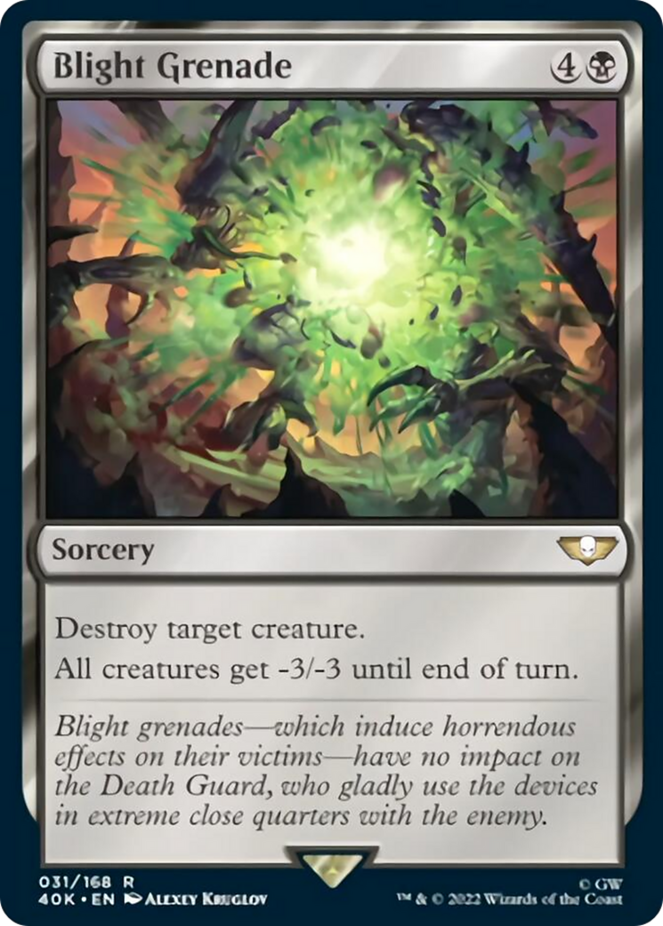 Blight Grenade (Surge Foil) [Warhammer 40,000] | Card Merchant Takapuna