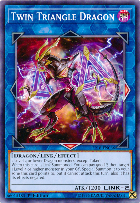 Twin Triangle Dragon [SP18-EN036] Common | Card Merchant Takapuna