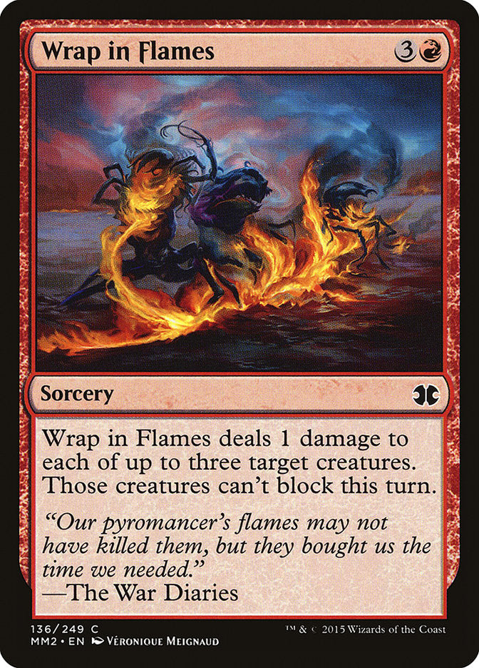 Wrap in Flames [Modern Masters 2015] | Card Merchant Takapuna