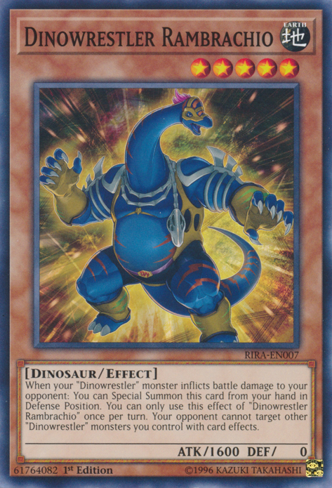 Dinowrestler Rambrachio [RIRA-EN007] Common | Card Merchant Takapuna